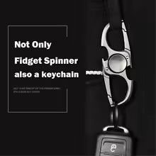 Multifunctional Fidget Spinner & Bottle Opener – Black/Silver
