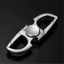 Multifunctional Fidget Spinner & Bottle Opener – Black/Silver