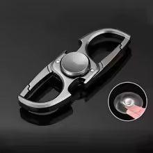 Multifunctional Fidget Spinner & Bottle Opener – Black/Silver