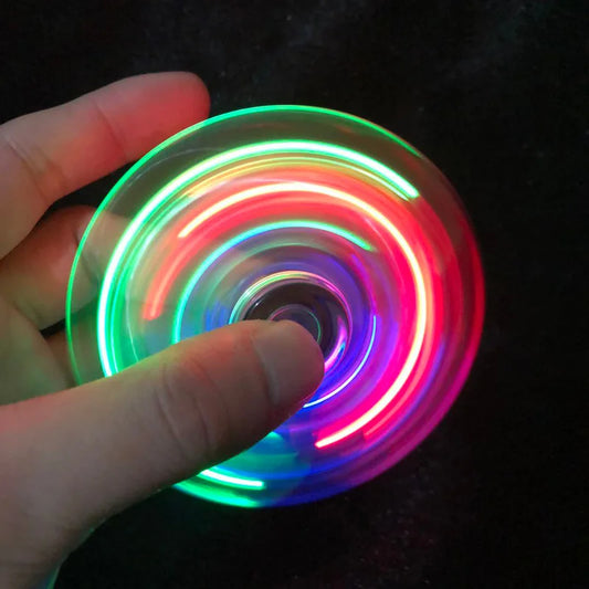 Glow Crystal LED Fidget Spinner