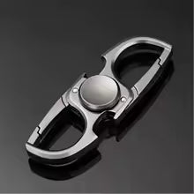 Multifunctional Fidget Spinner & Bottle Opener – Black/Silver