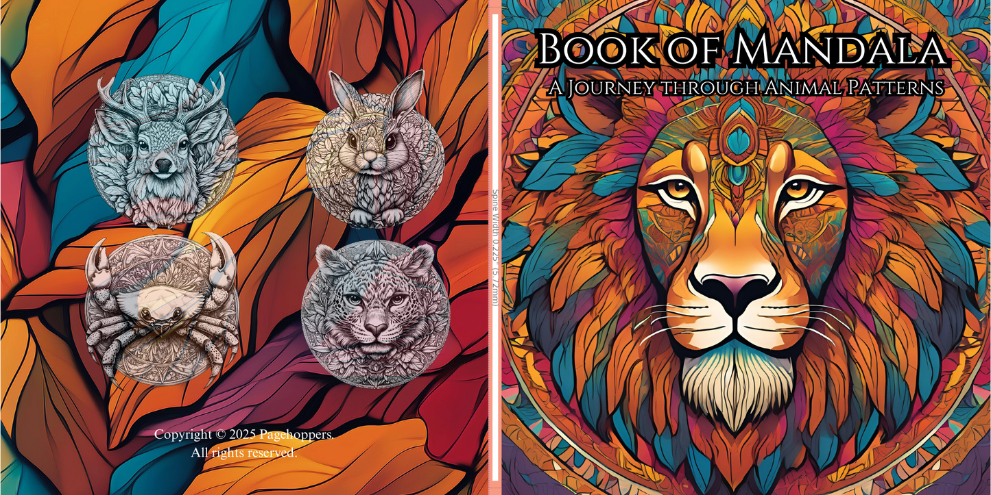 Book of Mandala: A Journey Through Animal Patterns (German Edition)