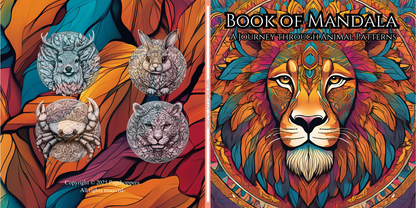 Book of Mandala: A Journey Through Animal Patterns (German Edition)