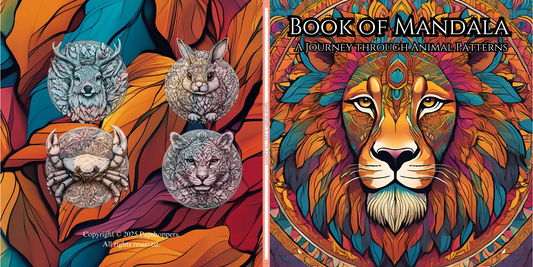 Book of Mandala: A Journey Through Animal Patterns (German Edition)