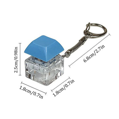 Mechanical Keycap Fidget Keychain – Anti-Stress Button Spinner