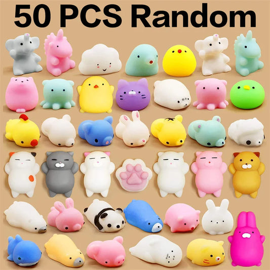 Mochi Squishy Animals – 5-50pc Party Pack