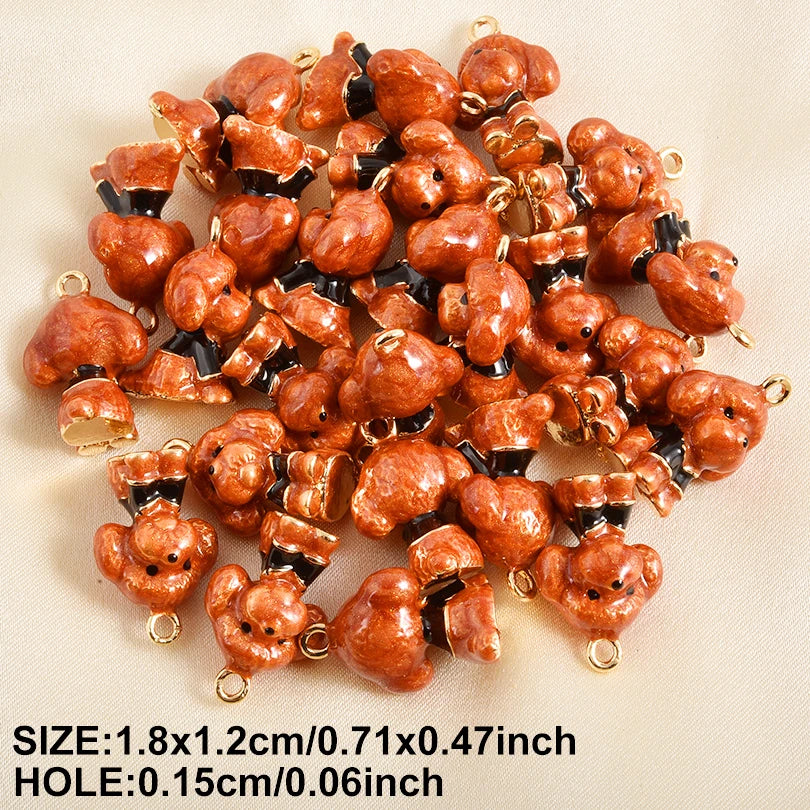 Cute Animal Enamel Charm Pack – Kawaii Keychain Pendants