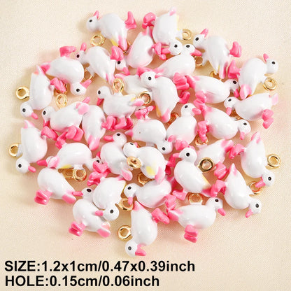 Cute Animal Enamel Charm Pack – Kawaii Keychain Pendants