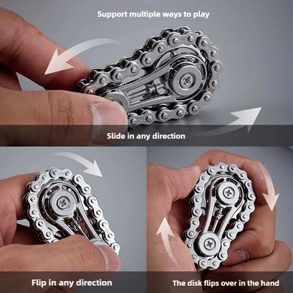 Bike Chain Fidget Spinner – Metal EDC
