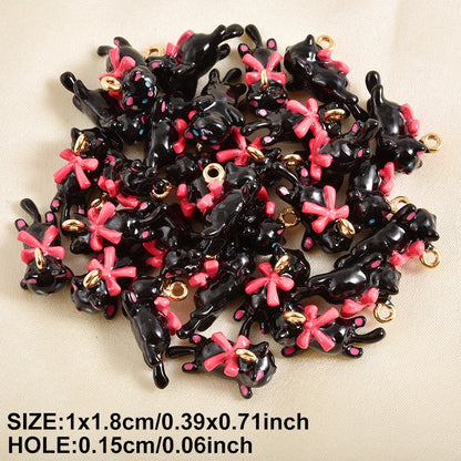 Cute Animal Enamel Charm Pack – Kawaii Keychain Pendants