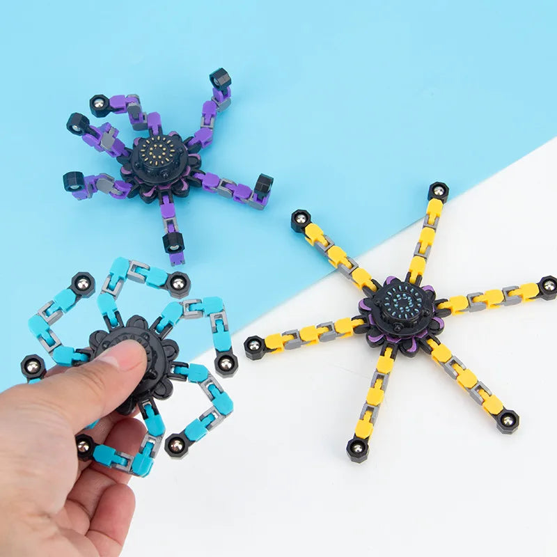 Deformable Chain Fidget Spinner