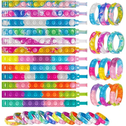 Bubble Pop Bracelets – 12/24 Pack Party Favors