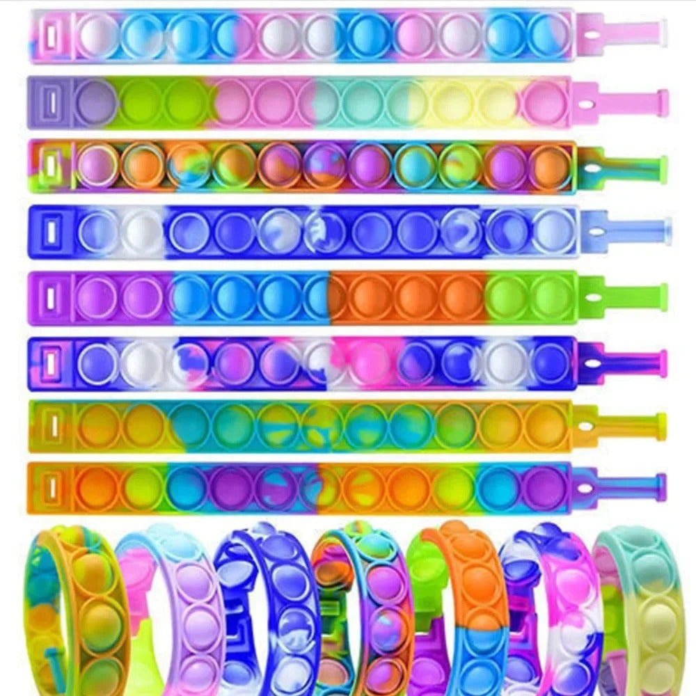 Bubble Pop Bracelets – 12/24 Pack Party Favors