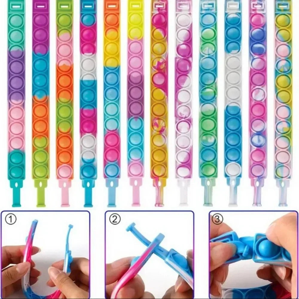 Bubble Pop Bracelets – 12/24 Pack Party Favors