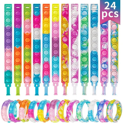 Bubble Pop Bracelets – 12/24 Pack Party Favors
