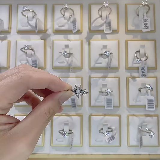 Sunflower Fidget Spinner Ring – Adjustable Anti-Anxiety Ring for Women