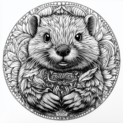 Book of Mandala: A Journey Through Animal Patterns (German Edition)