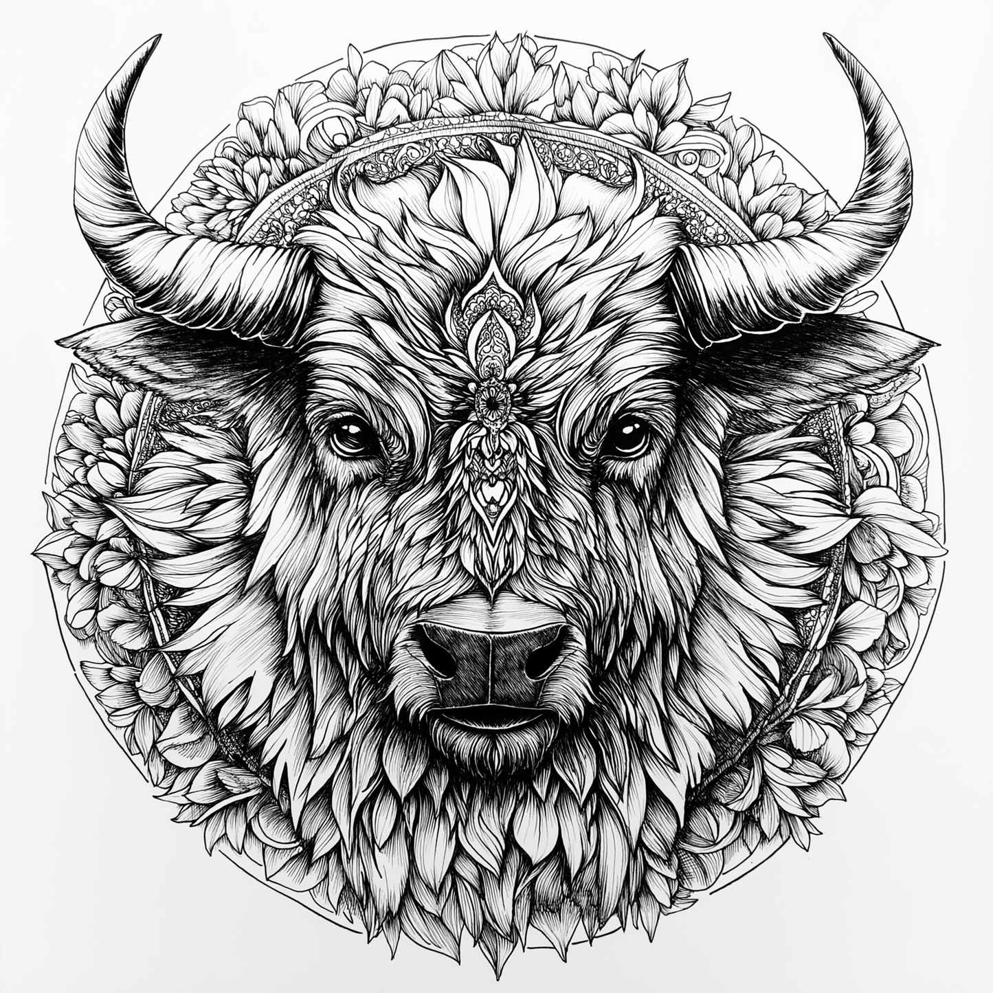 Book of Mandala: A Journey Through Animal Patterns (German Edition)