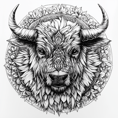 Book of Mandala: A Journey Through Animal Patterns (German Edition)