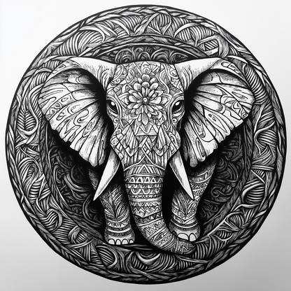 Book of Mandala: A Journey Through Animal Patterns (German Edition)